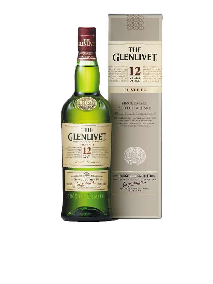 The Glenlivet Single Malt 12 Years Old Scotch Whisky 1