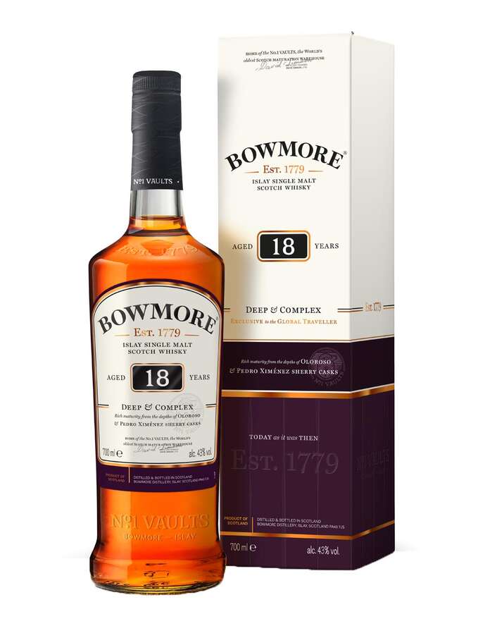 Bowmore Islay Single Malt Scotch Whisky 18 years old