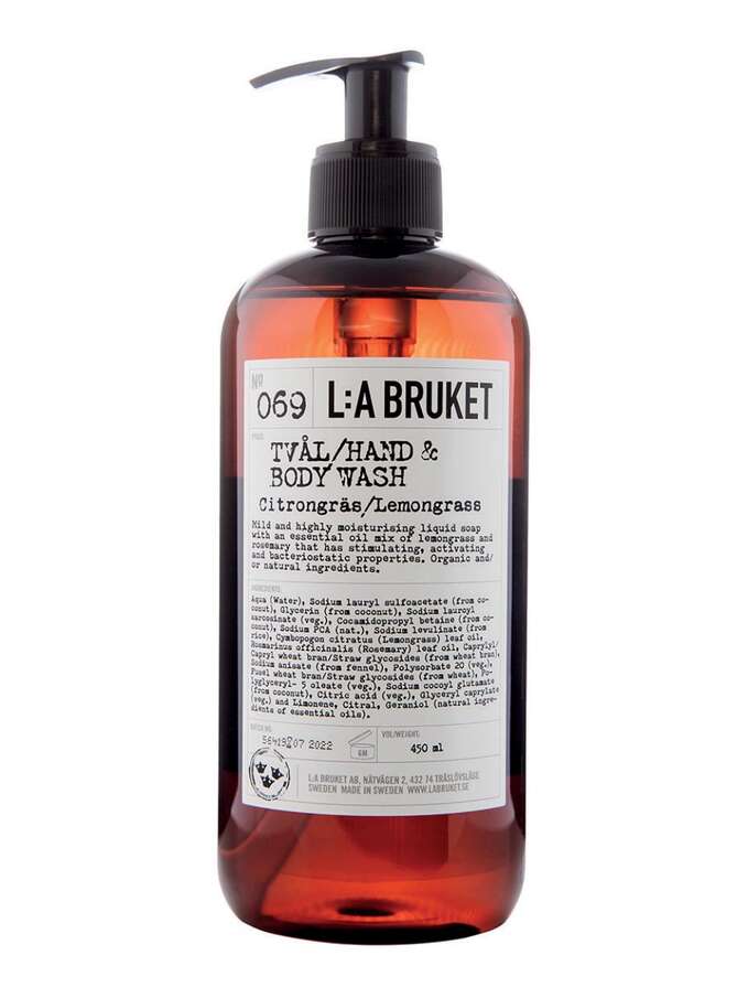 L:a Bruket Lemongrass 069 Hand & Body Wash 450 ml