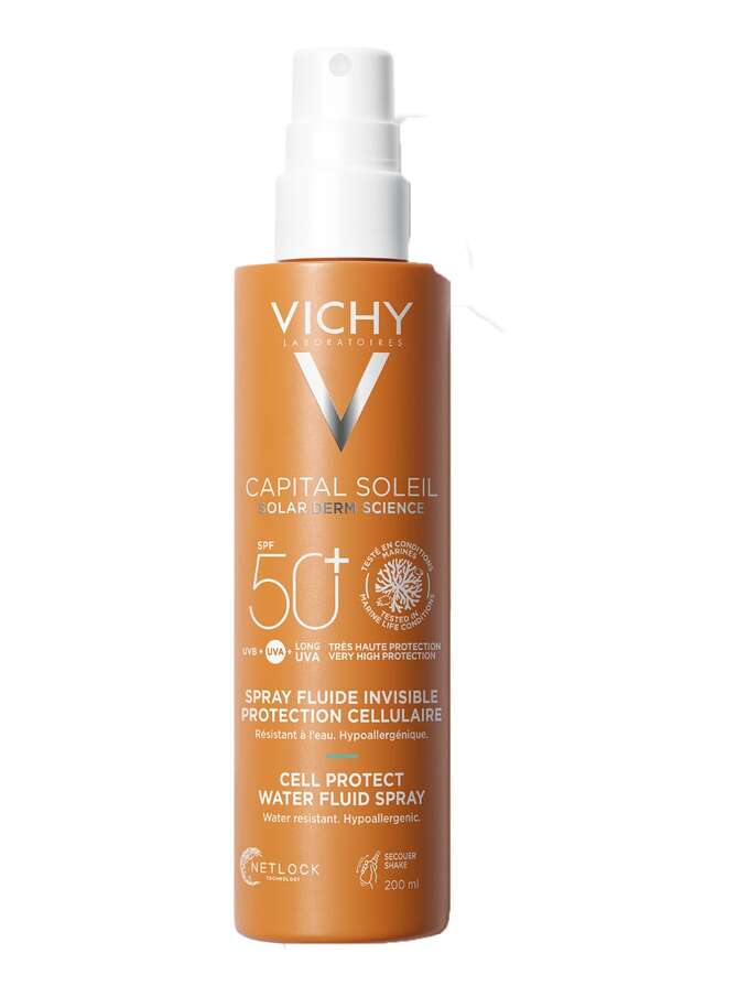 ichy Capital Soleil Sun Lotion Cell Protect Water Fluid Spray SPF 50+