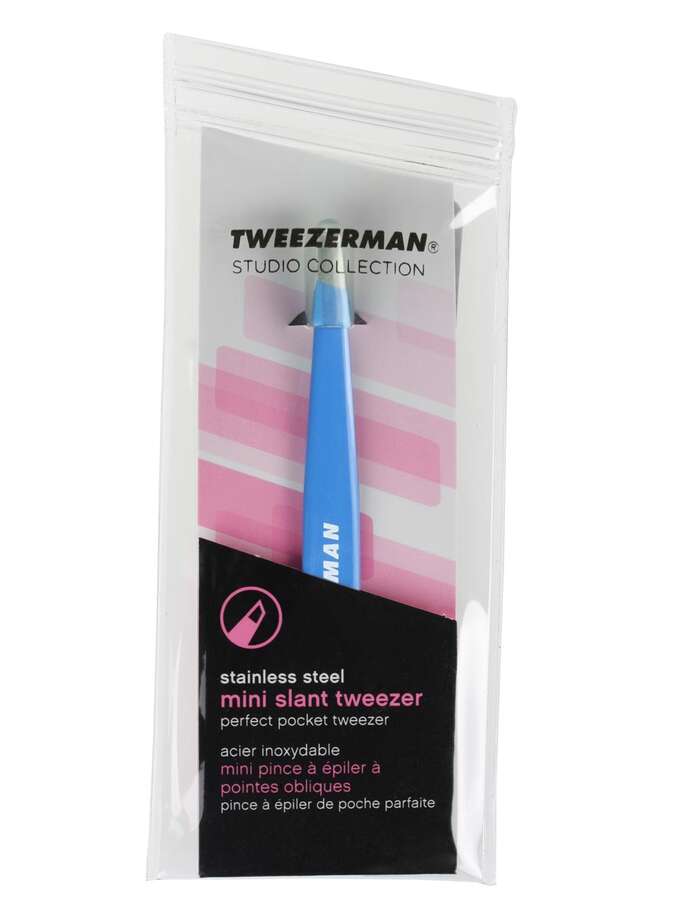 Mini Slant Tweezer Bahma Blue