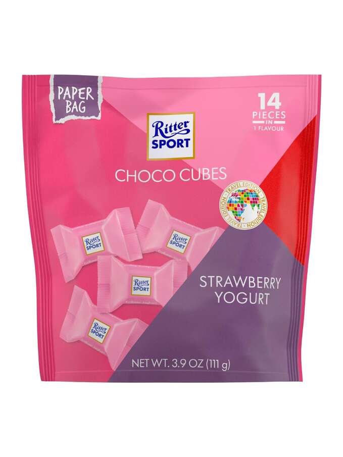Ritter Sport Chocolate Cubes Strawbery Yoghurt 111g
