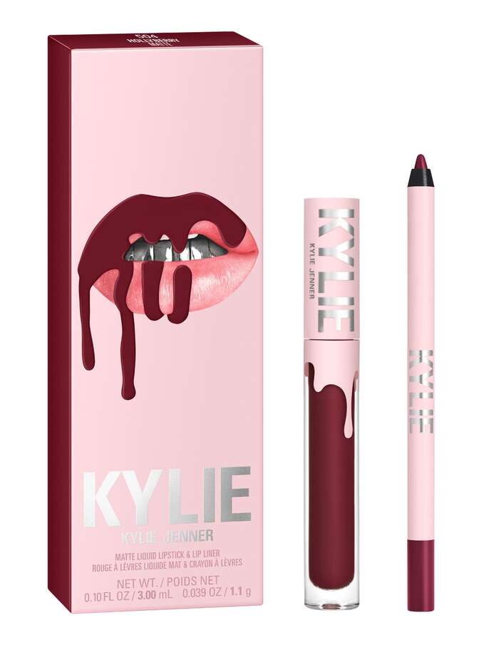 Kylie Lipstick Set Matte - 504 Hollyberry