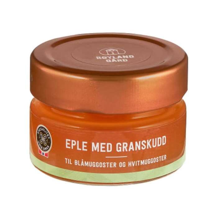 Røyland eplegele med granskudd