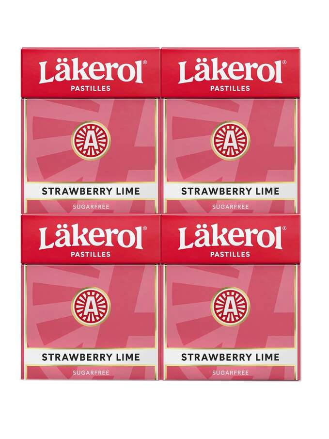Läkerol Jordbær & Lime