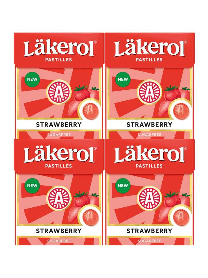 Läkerol Strawberry 4x25g