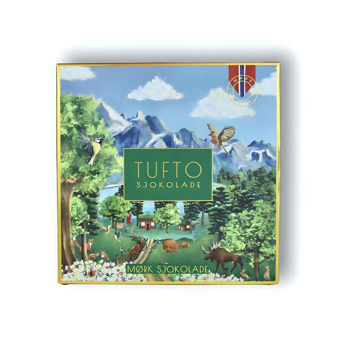 Tufto Mørk sjokolade 62% 80g