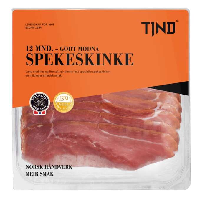 Tind cured ham sliced