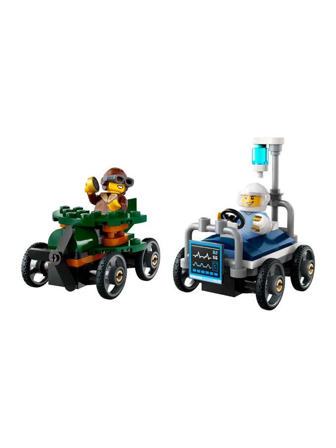 Lego city racerbilpakke fly mot sykehusseng 1