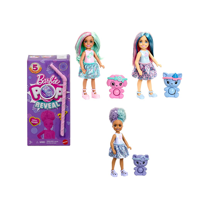Barbie Chelsea Pop Reveal dukkesett 1