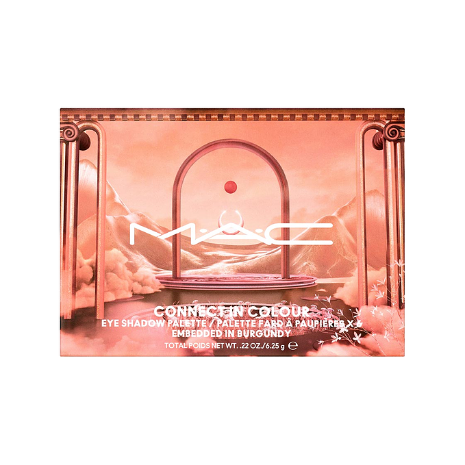 MAC Connect In Colour Eye Shadow Palette Embedded In Burgun 2