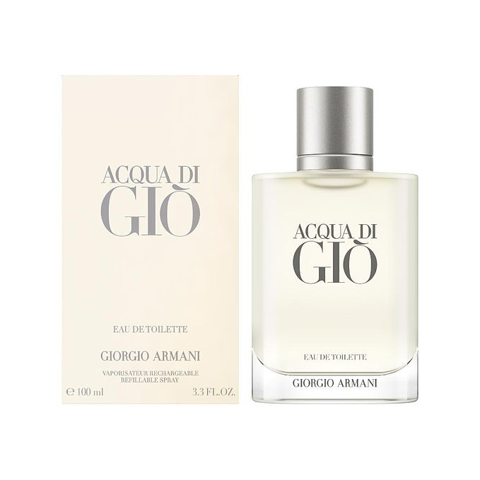 Giorgio Armani Acqua di Giò pour Homme Eau de Toilette Refillable 100 ml 1