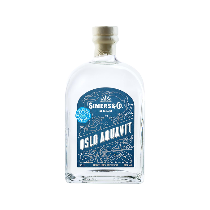 Simers Oslo Aquavit Blank 0,5 L