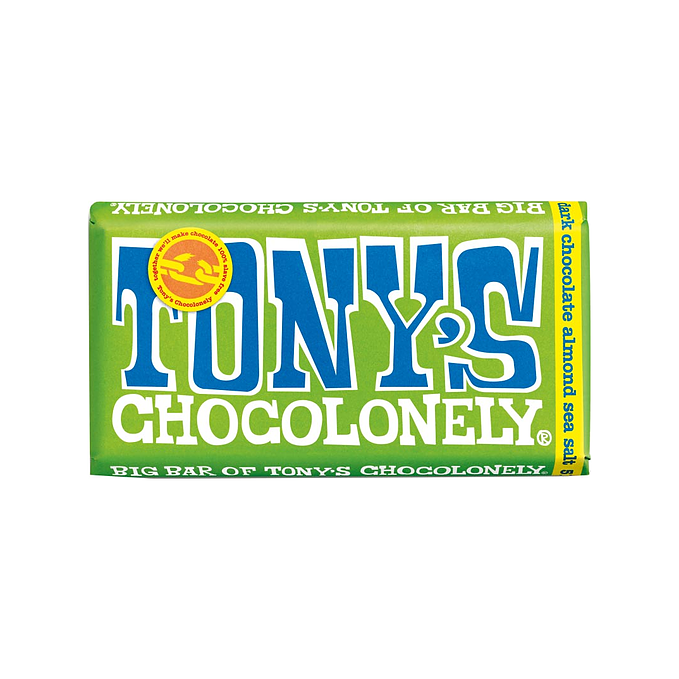 Tony's Chocolonely Dark Almond Sea Salt 51%