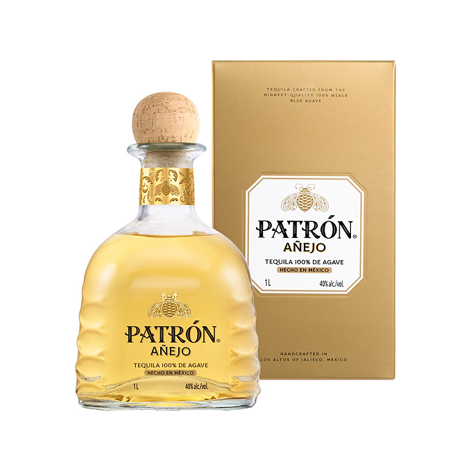 Patron Tequila Añejo 40% 1 L