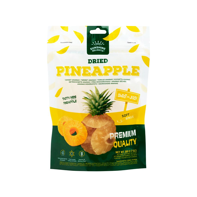 Sunshine Delight Dried Pineapple 200g