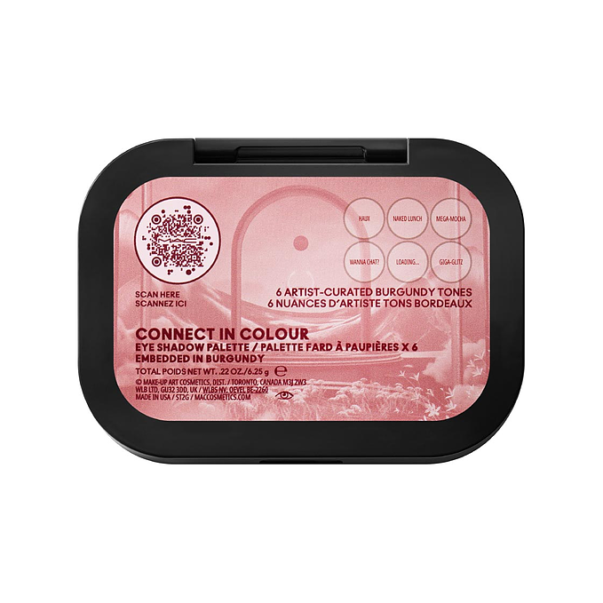 MAC Connect In Colour Eye Shadow Palette Embedded In Burgun 3