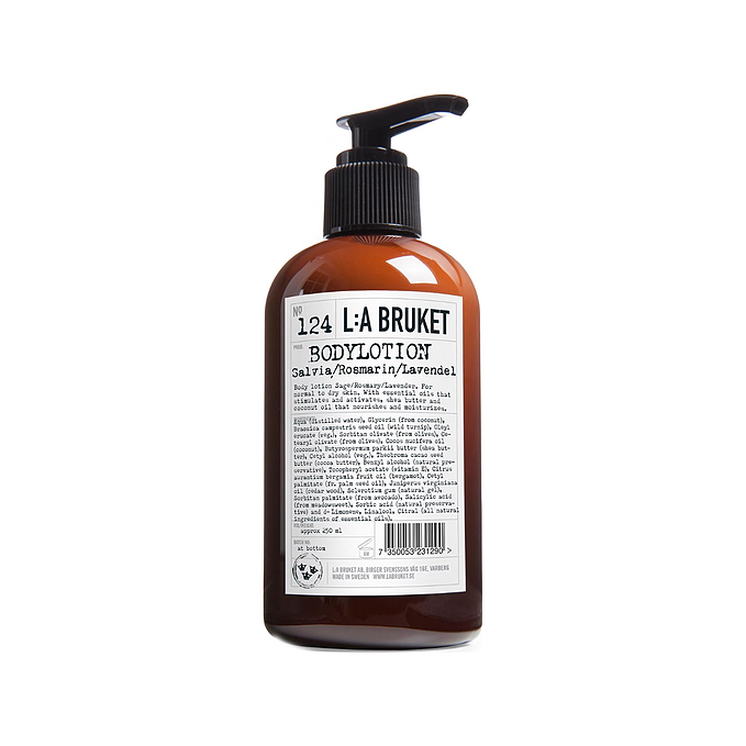 L:A BRUKET 124 Bodylotion Sage/Rosemary/Lavender