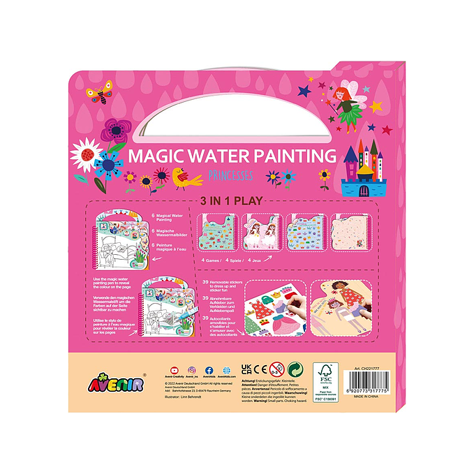Avenir, magic water painting princesses 1