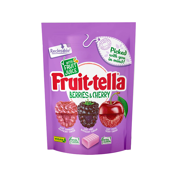 Fruit-tella Bær og kirsebær