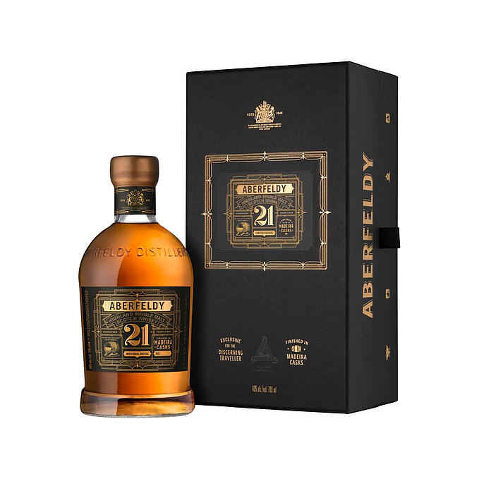 Aberfeldy Madeira Casks 21 Year Old Single Malt Scotch Whisky