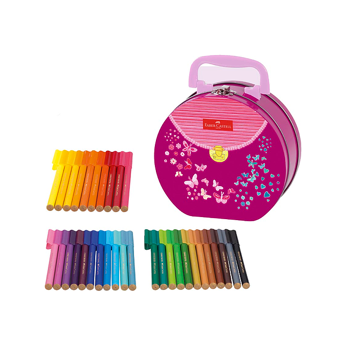 Faber-Castell håndveske med fiberpenner 1