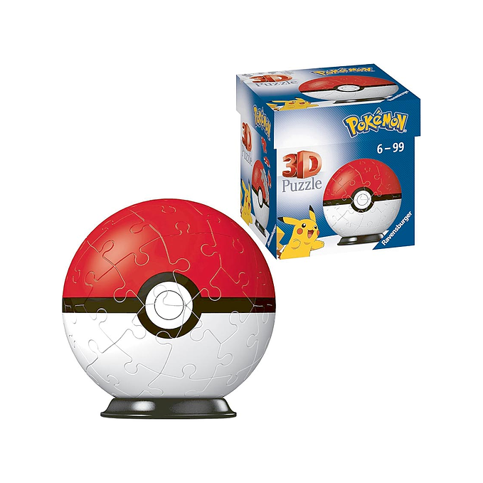 3D Puzzle Pokémon Pokeball - 54 Pieces