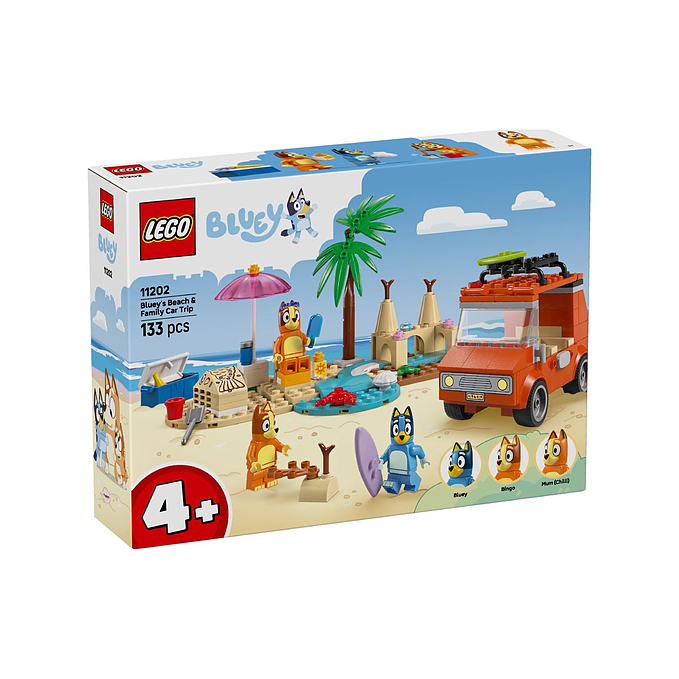 LEGO Bluey's familietur til stranden