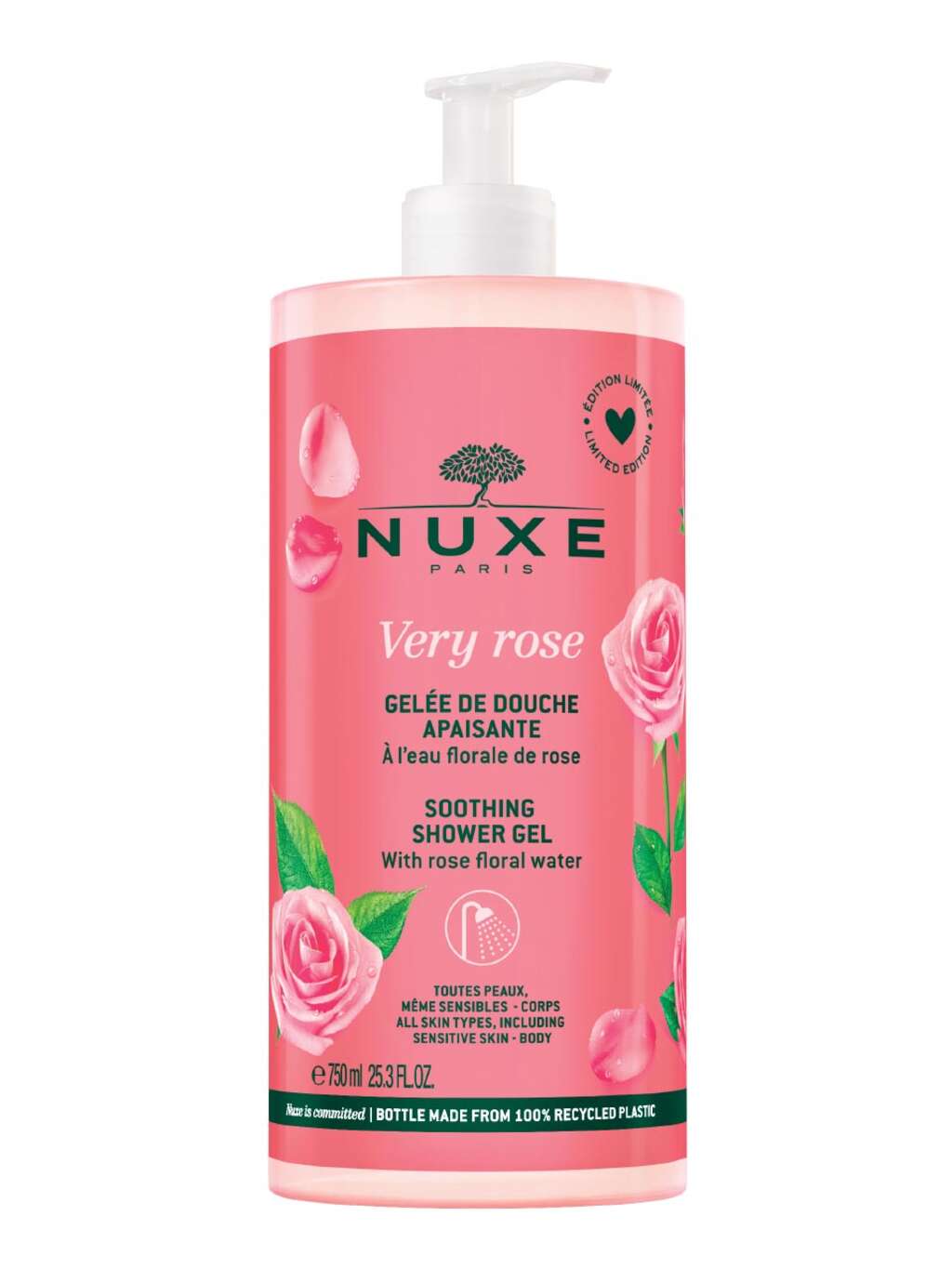 Nuxe Very Rose Soothing Shower Gel 750 ml