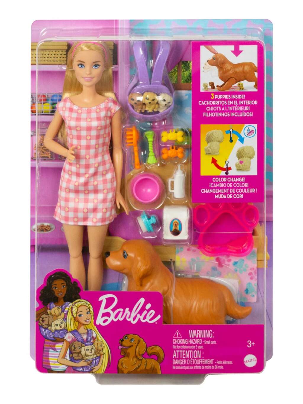 Barbie doll with dog