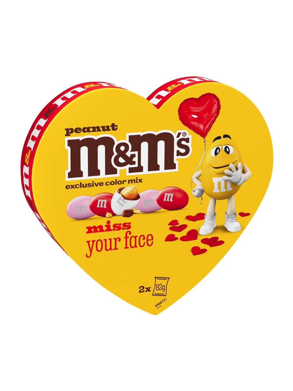 M&M'S peanuts, hjerteformet gaveeske