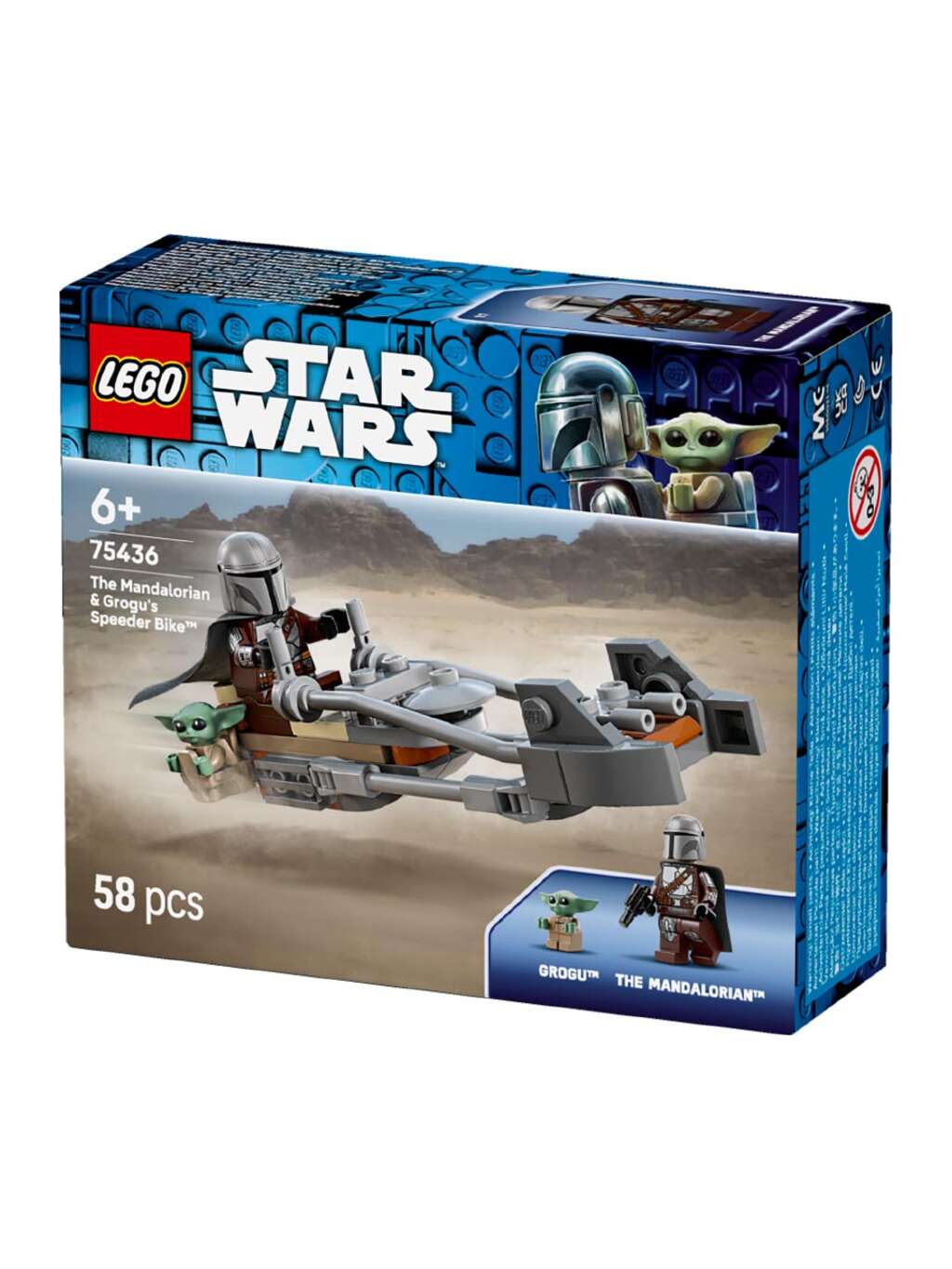 LEGO Star Wars mandalorianeren & grogu's speeder sykkel