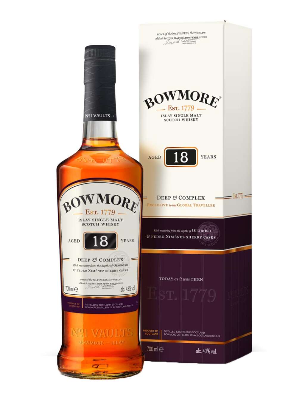Bowmore Islay Single Malt Scotch Whisky 18 years old