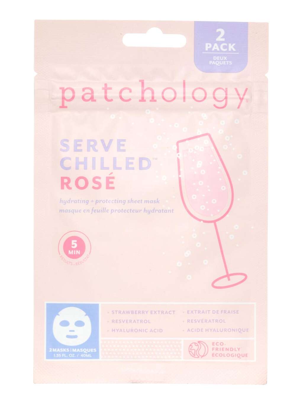 Patchology Rosé Hydrating and Protecting Sheet Mask