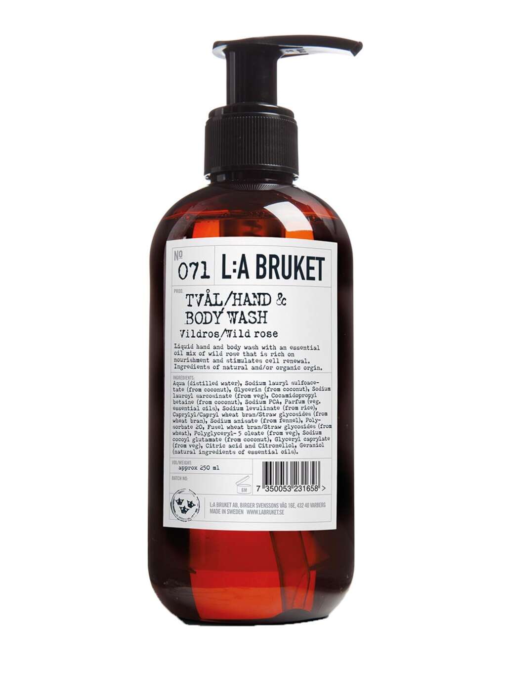 L:A BRUKET 071 Liqiud Soap Wild Rose