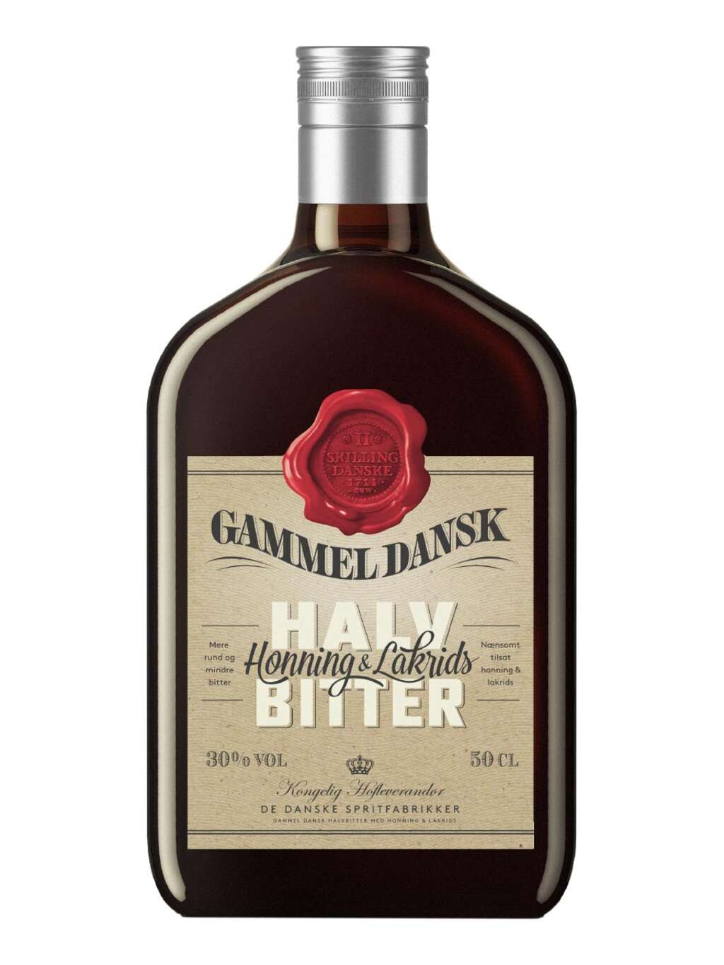 Gammel Dansk Honning Lakris Halv Bitter