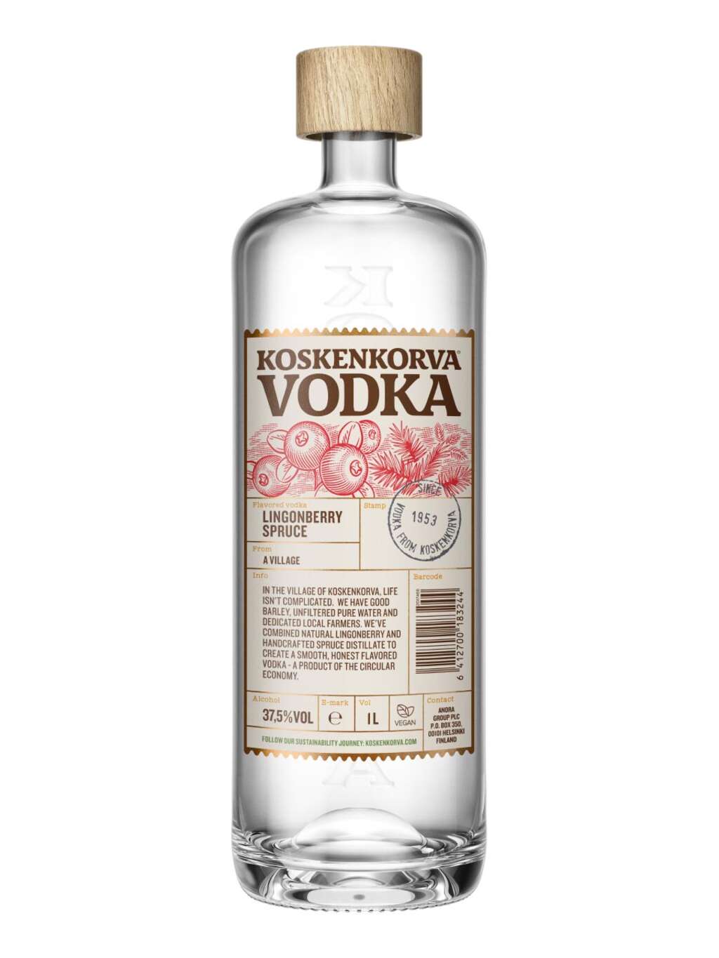 Koskenkorva Lingoberry Spruce Vodka