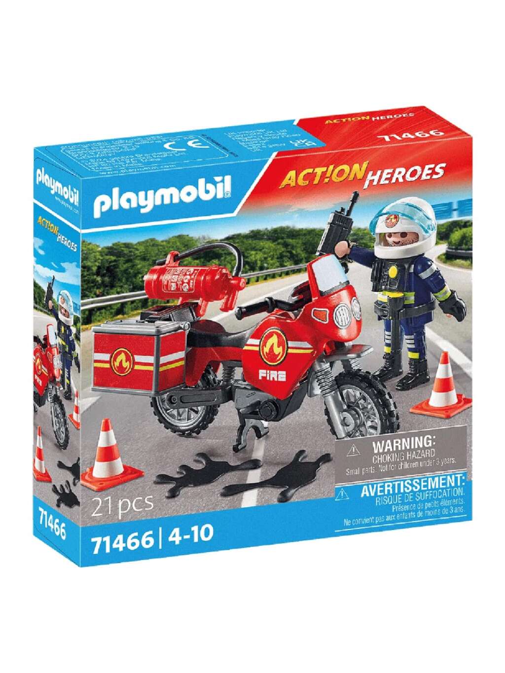 Playmobil brannmotorsykkel