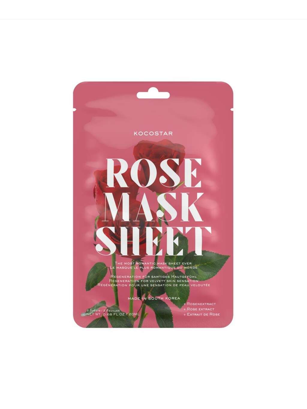 Kocostar Slice Mask Sheet Rose Flower