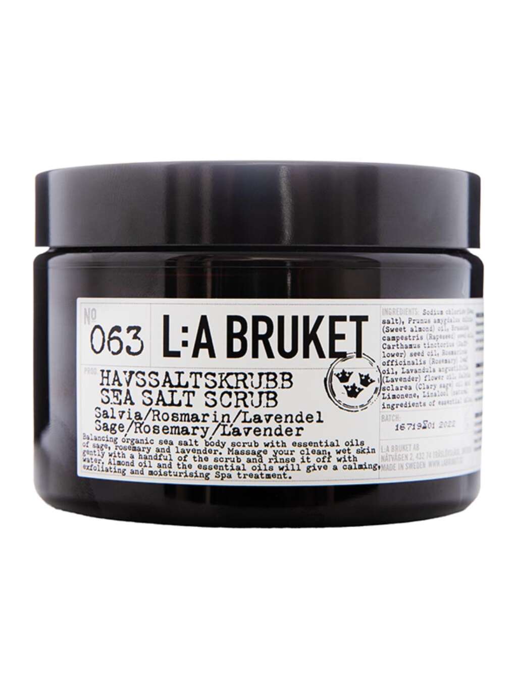L:a Bruket Sage/Rosemary/Lavender 063 Sea Salt Scrub 420 g