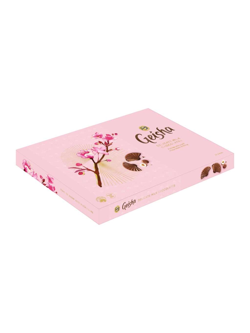 Geisha milk chocolates with hazelnut nougat filling