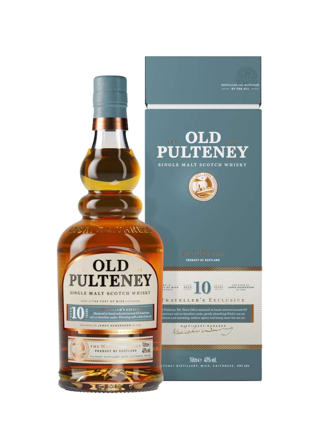 Old Pulteney, Single Malt Scotch Whisky, 10y