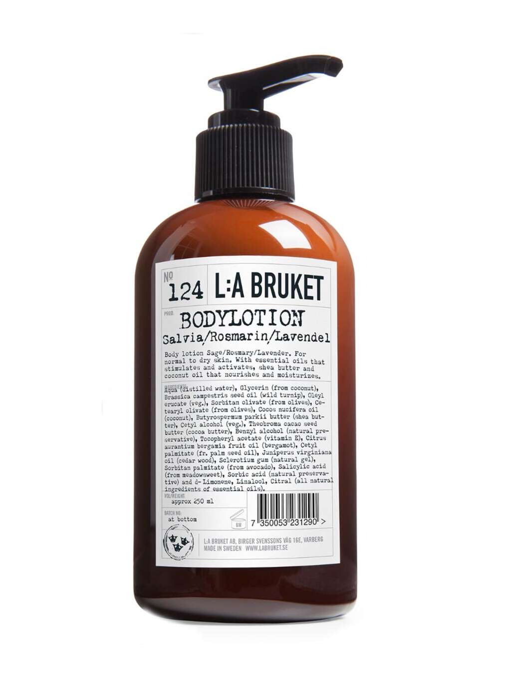 L:A BRUKET 124 Bodylotion Sage/Rosemary/Lavender