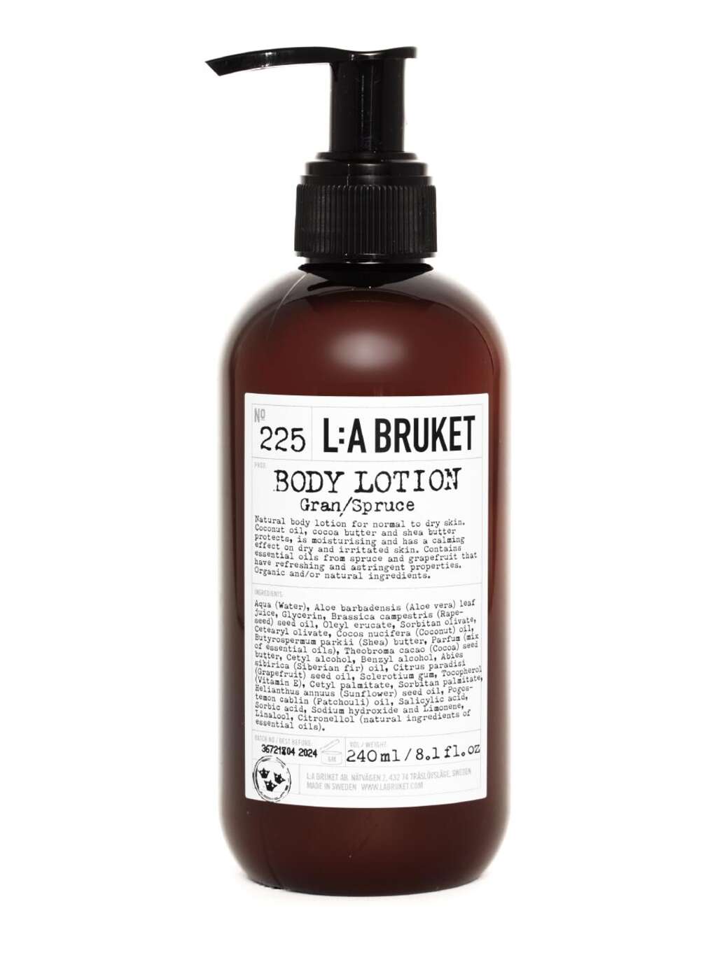 L:a Bruket Spruce 225 Body Lotion 240 ml