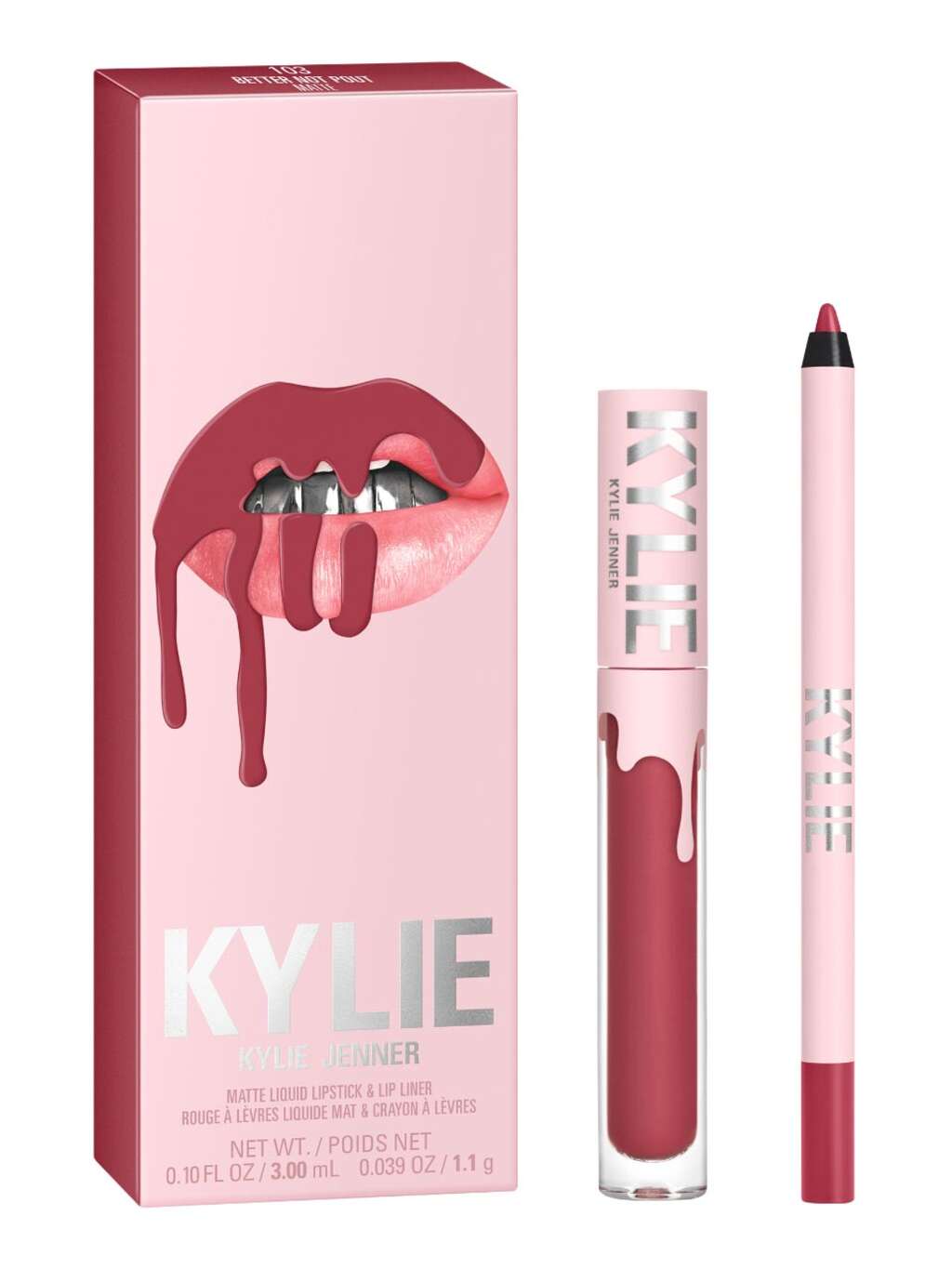 Kylie Lipstick Set Matte - 103 Better Not Pout