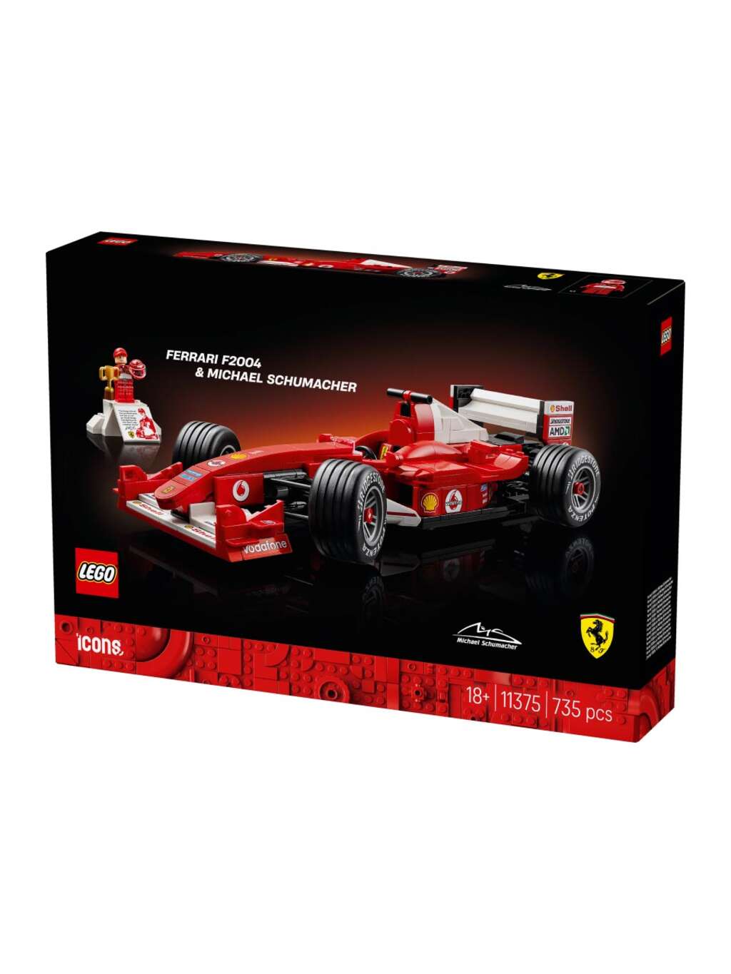 LEGO Icons Ferrari F2004 & Michael Schumacher