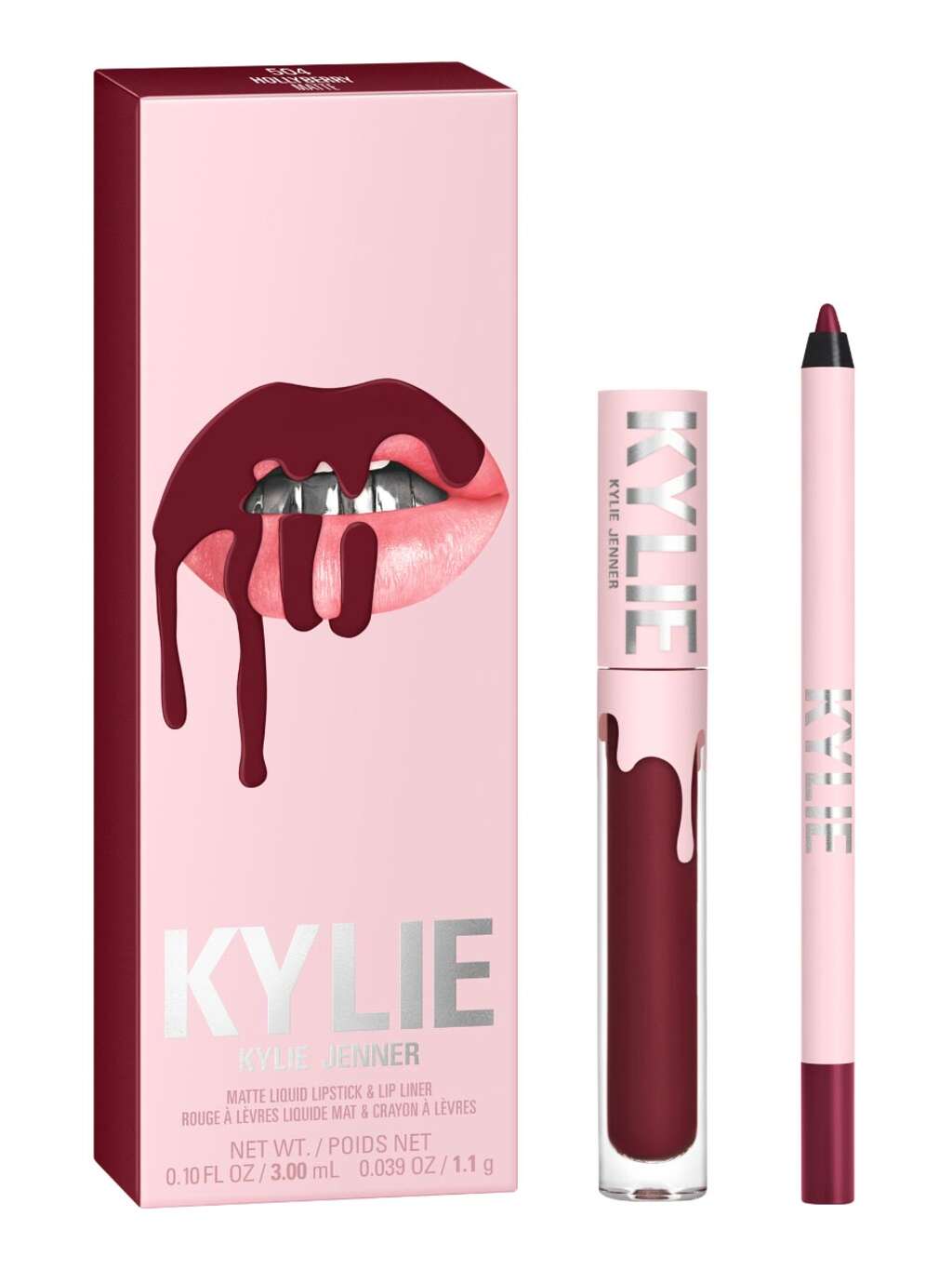 Kylie Lipstick Set Matte - 504 Hollyberry