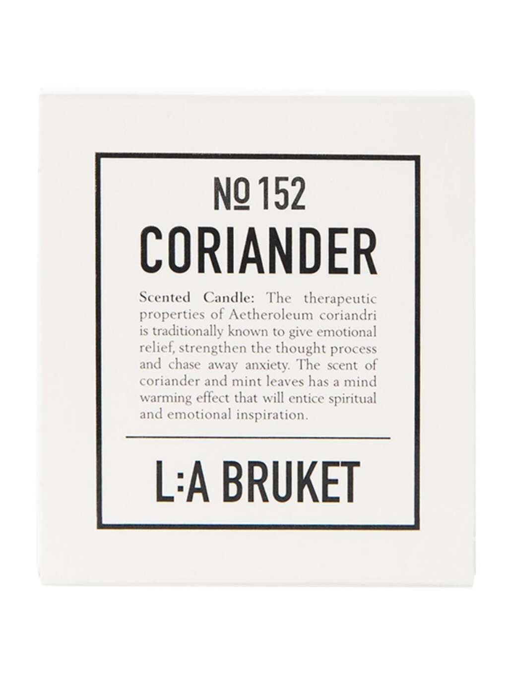 L:a Bruket Coriander 152 Scented Candle 50 g