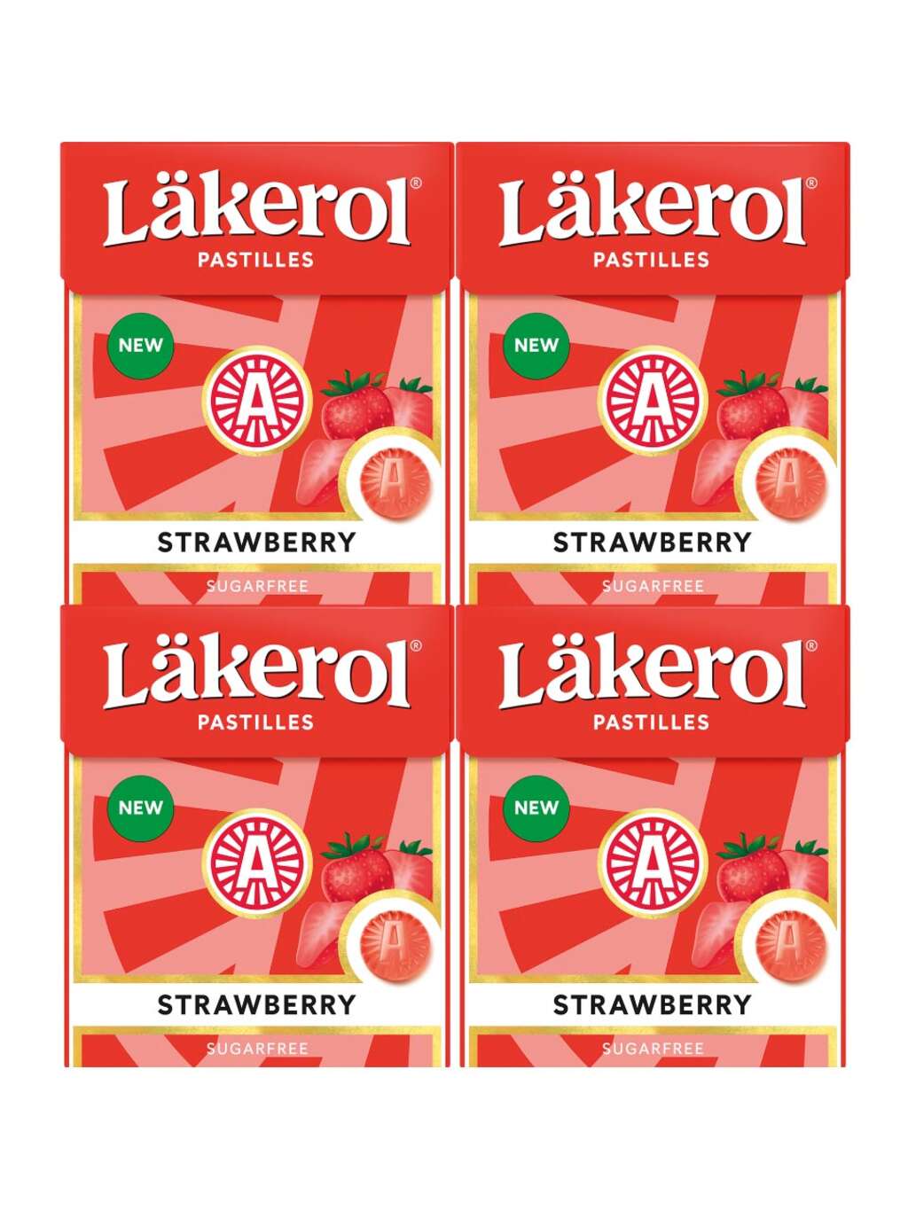 Läkerol Strawberry 4x25g