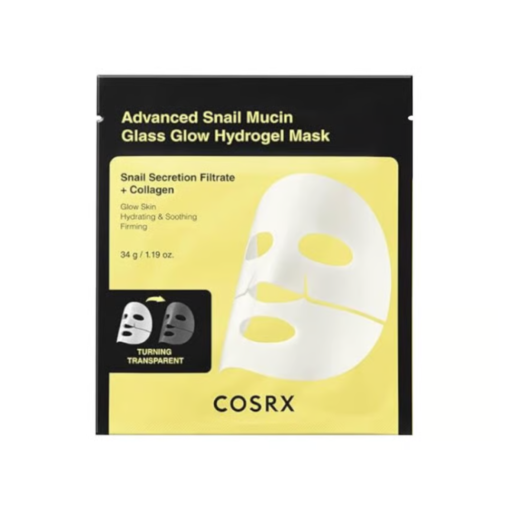 COSRX Skin Care Advanced Snail Mucin Glass Glow Hydrogel Mask 3 pcs. 34 g
